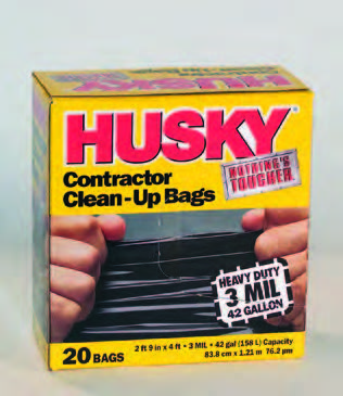 Husky 3mil. 42gal. Contractor Trash Bags – Dunn & Abee, Inc.